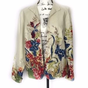 Coldwater Creek Floral Jacket